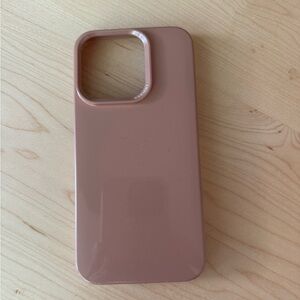 NUDIENT - Dusty Pink Glossy Phone Case iPhone 15 Pro